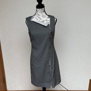 Black and White Checkered Women's Dress